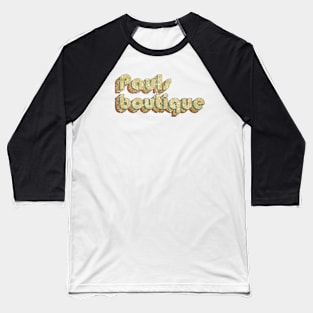 Pauls Boutique // Vintage Rainbow Typography Style // 70s Baseball T-Shirt